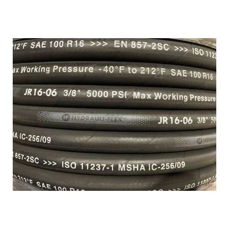 Hydrauli-Flex 3/8" SAE 100-R16 SN 2-WIRE MSHA  HYDRAULIC HOSE  328' COILS JR16-06-COIL